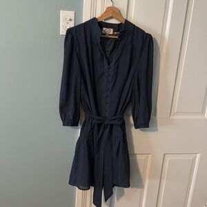 Elegant Navy Blue Dress
